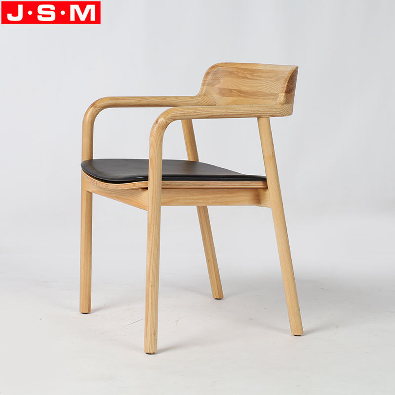 High Quality Cushion Seat Chair Ash Timer Wooden Restaurant Dining Chair