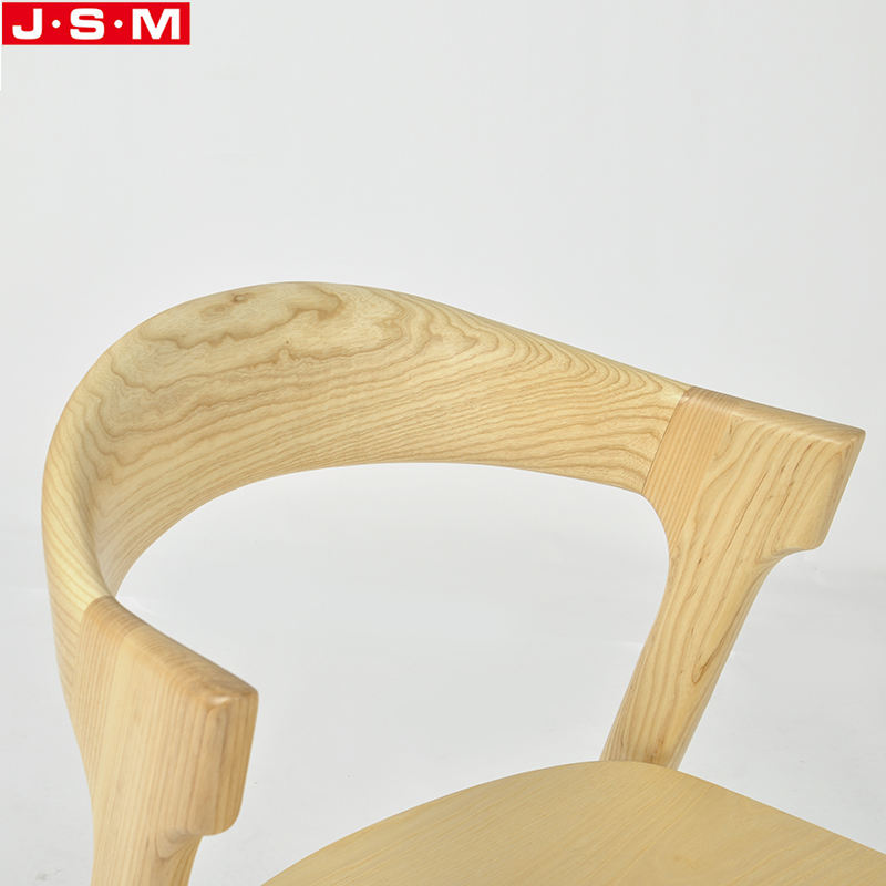 Chinese Style Leisure Bistro Bar Restaurant Wooden Frame Back Dining Chair