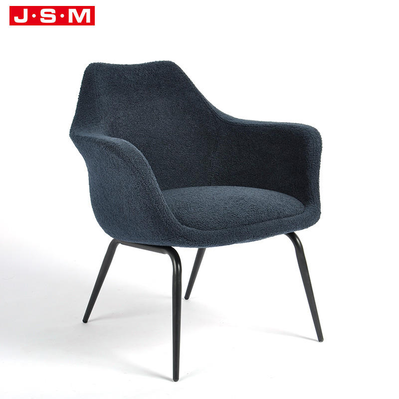 New Design Retro Cafe Wood Work Lounge Dark Blue Demure Coffee Armchair