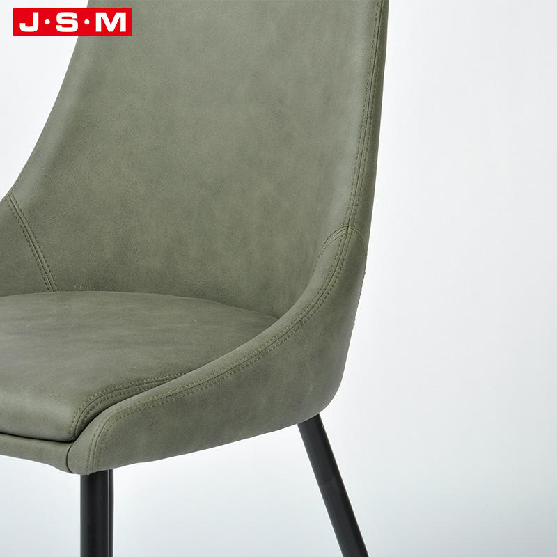 Modern Metal Dining Chair Elegance Leather Dining Chair