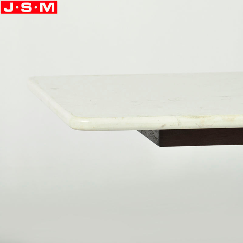 Simple Coffee Side Table Living Room Wooden Wood Artificial Marble Table Top Coffee Tables