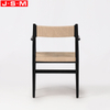 Simple Modern Paper String Woven Wood Dining Room Furniture Chair