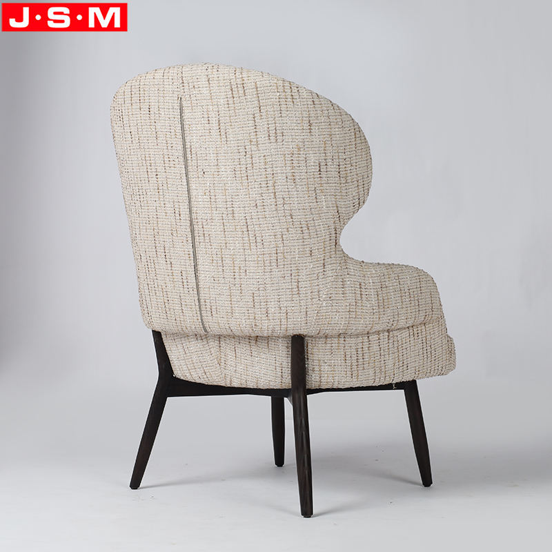 Modern Design Wooden Frame Living Room Bedroom High Back Armchair