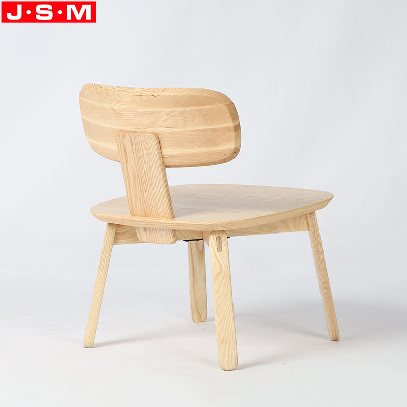 Veneer Back And Seat Stool Chair Small Living Room Dining Wooden Armchair