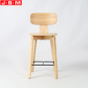 Excellent Quality Cafe Restaurant Milk Tea Shop Barstool Ash Timber Wooden Bar Stool Chair