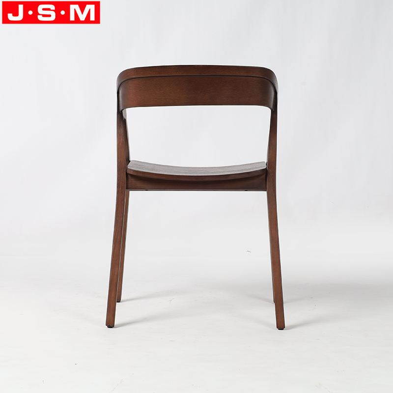 Chinese Style Veneer Seat Solid Wooden Table Chair Restaurant Dining Chair