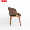 Modern Nordic Room Luxury Upholstered Outdoor Wood Wide Minimalism Dining Chairs