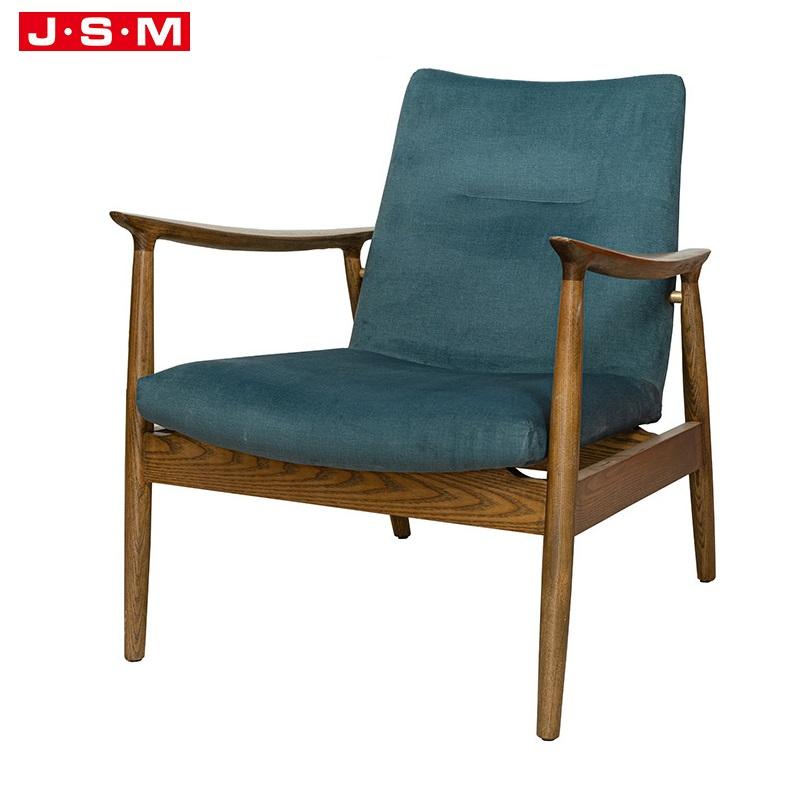 High Quality Modern Upholstery Oversized Wooden Dining Chair Fancy Fabric Armchair