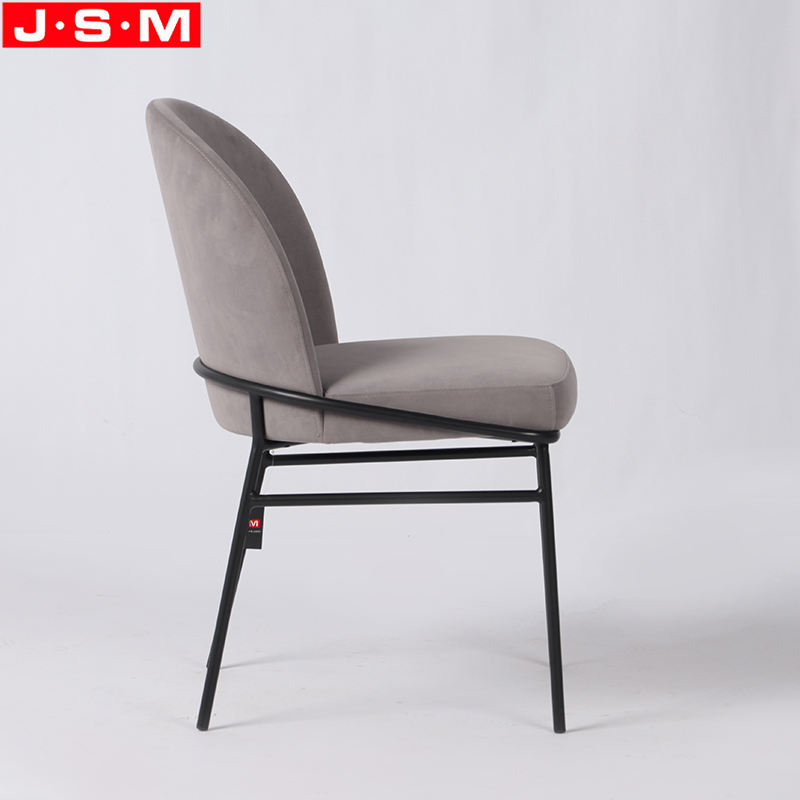 Factory Wholesale Dining Chair Fabric Pc Upholstery Dining Chair Metal Frame Chair