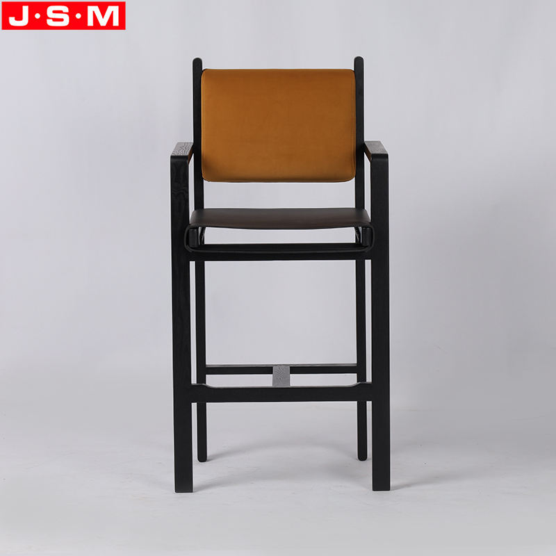 Modern High Chair Bar Stool Restaurant Bar Stool Chair With Seat In Hard Pu