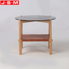 New Shaped Round Modern Coffee Table And End Tables Side Table With Interlayer