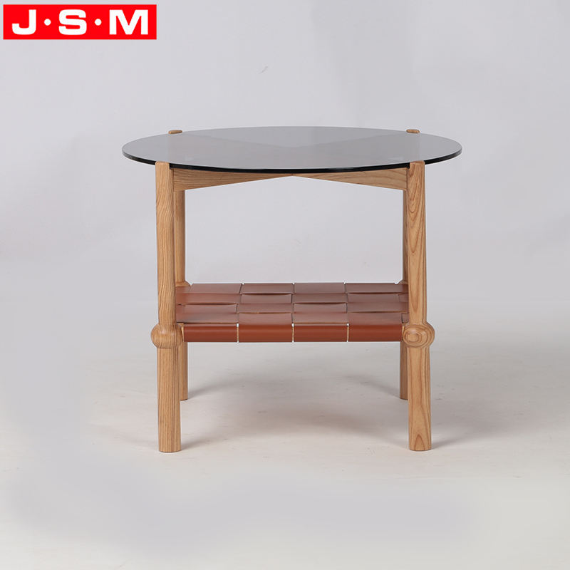 New Shaped Round Modern Coffee Table And End Tables Side Table With Interlayer