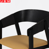 Living Room Restaurant Chair Wood Back Dining Chair With Paper Sting