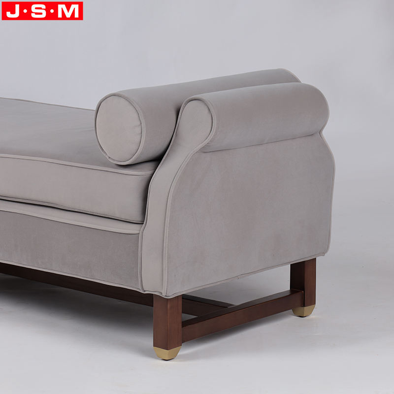 Fabric Italian Style Design Leisure Bedroom Living Room Ottoman Bench