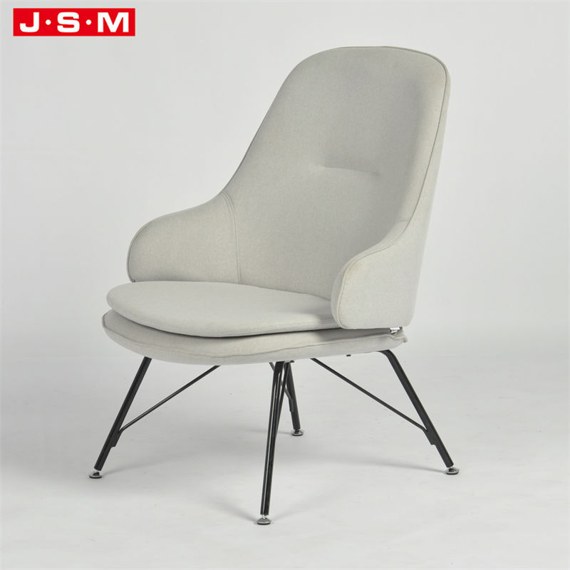 Modern Leisure Solid Wood Frame Furniture Leather Armchair Comfortable Leisure Chair