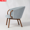 Modern Arm Upholstered Armchair Wooden Accent Chair With Foam And Fabric