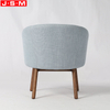 Modern Arm Upholstered Armchair Wooden Accent Chair With Foam And Fabric