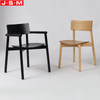 Nordic Restaurant Indoor Bent Wooden Buff And Black Wood Dining Chairs