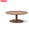 Nordic Modern Living Fancy Minimalist Industrial Room Round Wooden Coffee Shop Table
