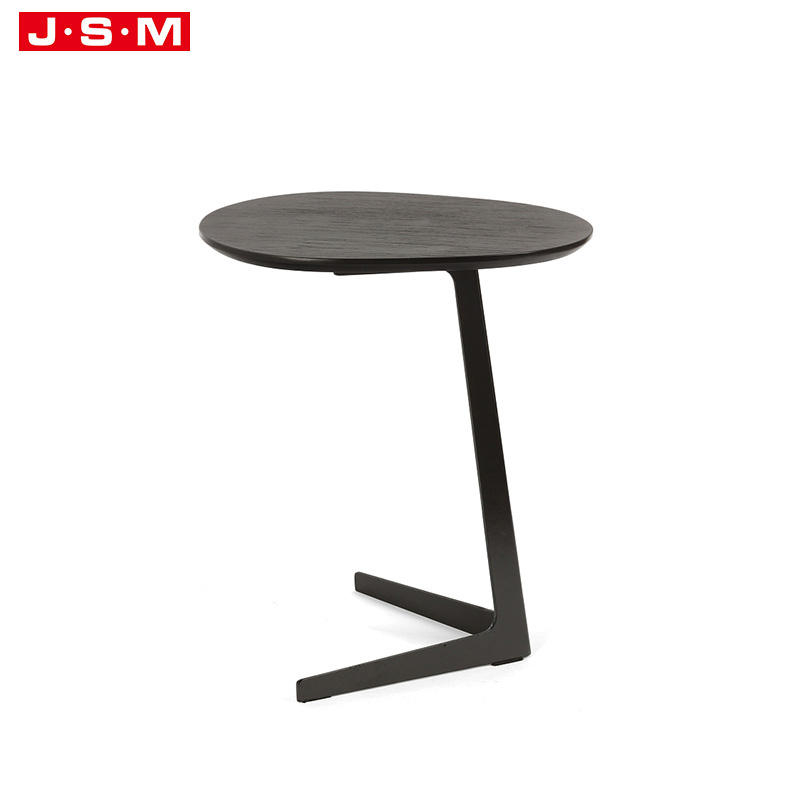High Quality Luxury Furniture Wooden Coffee Table Round Metal Top Coffee Table