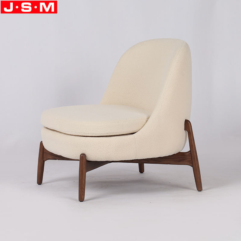New Design Home Furniture Armchair Leisure Lounge Chair With Wood Leg