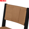 Paper String Woven Dining Chairs Home Hotel Furniture Restaurant Solid Wood Frame Dining Chairs Wooden Chairs