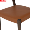 American Ash Frame Solid Wood Luxury Pu Seat Pad Vintage Coffee Shop Dining Chair