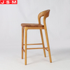 New Style Outdoor High Back Wooden Bar Stool Wtih South American Teak