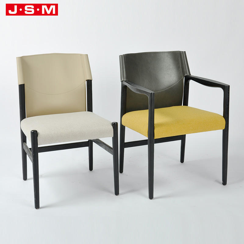 Modern Fabric Dining Chairs Coffee Wood Leg Catering Restaurant Chairs