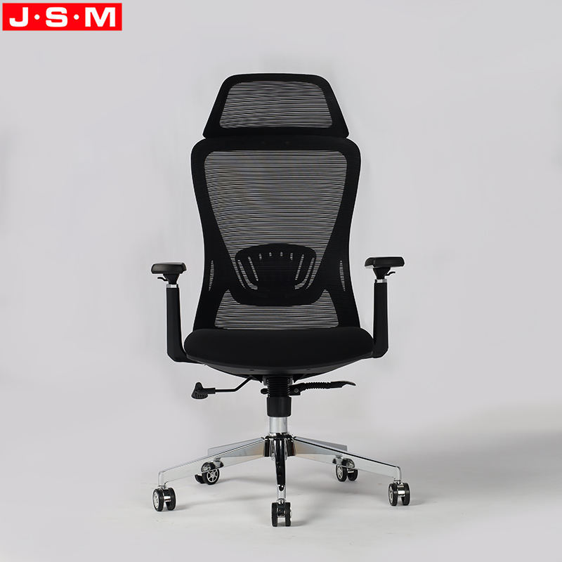 Executive Backrest Reversed Mesh Swivel Lift Office Chair With Rotated Up And Down Armrest