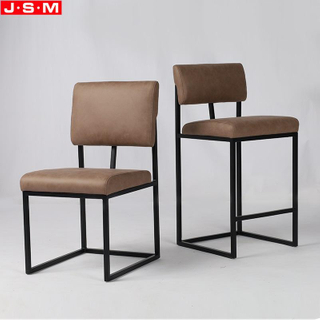 Hot Sale Home Furniture Modern Upholstered Dining Chair With Metal Legs