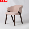 New Design Fabric Wooden Legs Dining Room Dinning Chair With Cushion Seat