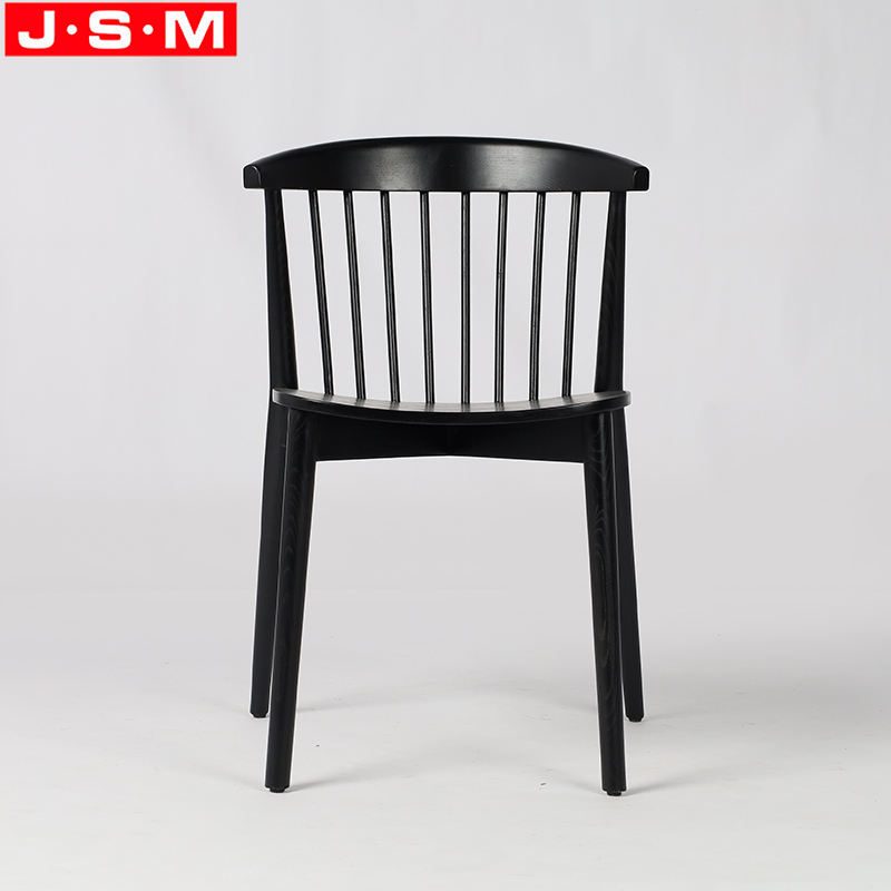 Manufacturer Ash Timber Classic Dining Chairs With Black Frame Veneer Seat