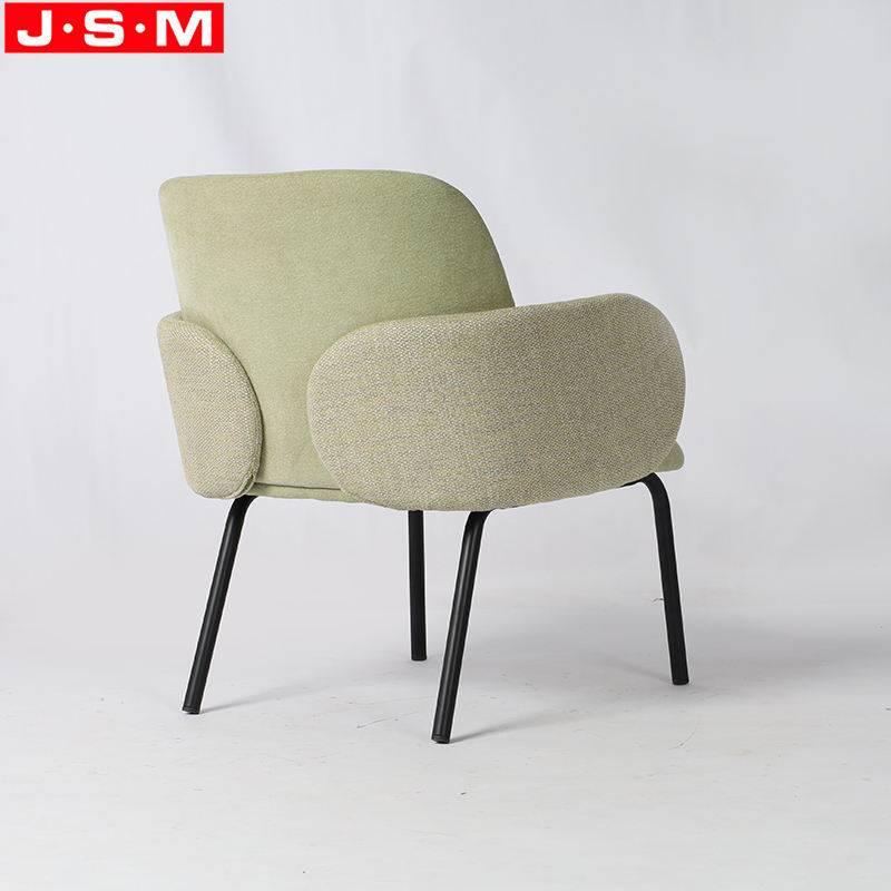 Cushion Lounge Accent Chair Metal Frame Armchair For Living Room Furniture