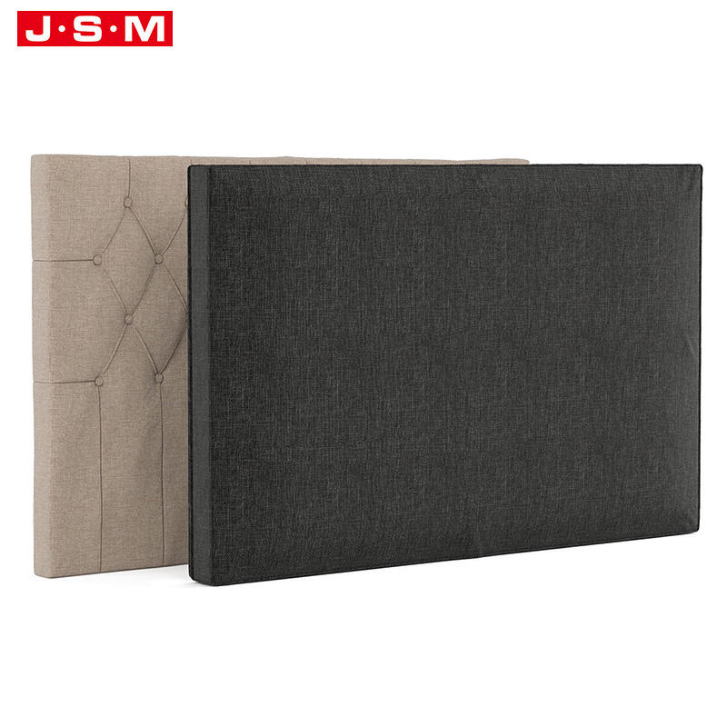 Luxury Hotel Bed Cushion Wooden Frame Foam And Fabric High Headboard