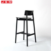 Modern Furniture Black High Back Wood High Chair Bar Stool