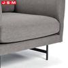 Luxury Modern Italian Leather L Shape Lounge Lumber Recliner Living Room Metal Base Sofa Set