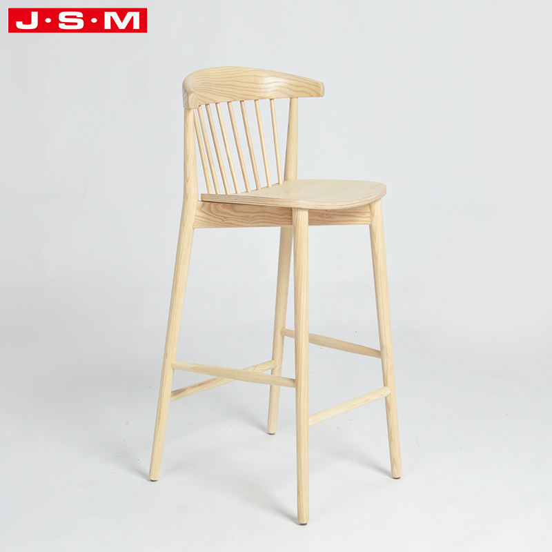 Modern High Wooden Stool Bar Vintage Stools Wood Legs Wood Base High Bar Table And Chair