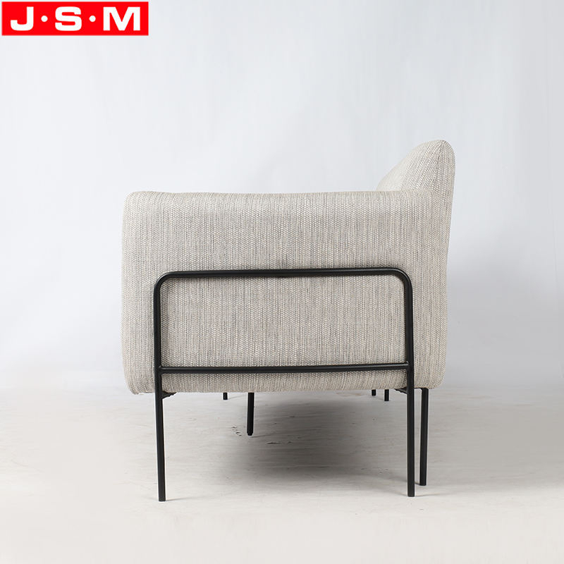 Modern Nordic Home Single L Shape Fabric Lounge Furniture Floor Living Room Style Sofa