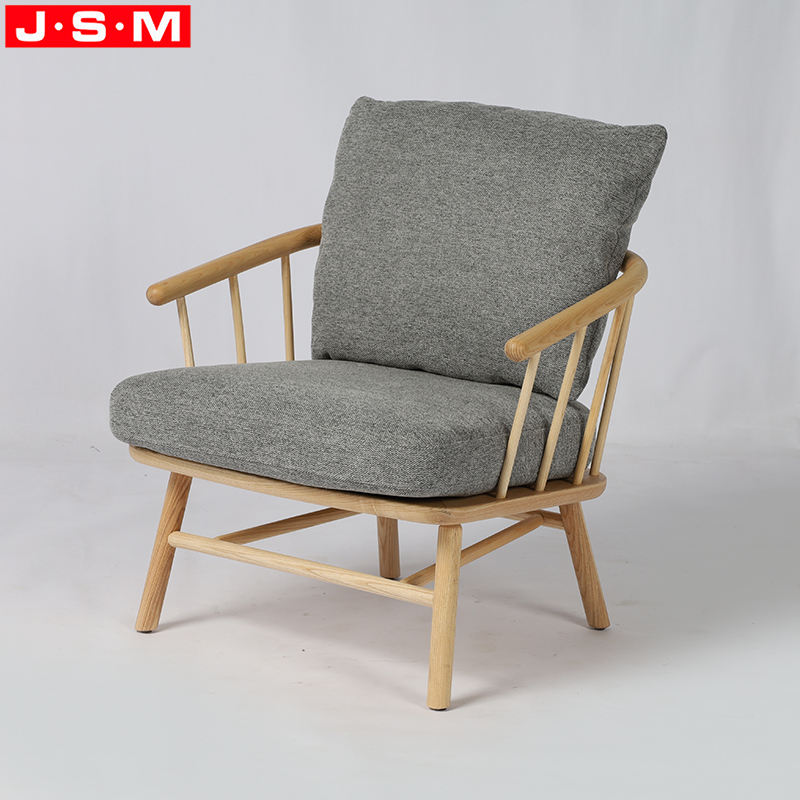 Fabric Single Cushion Seat And Back Recliner Arm Armchair For Living Room