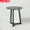 Leisure Facilities Rock Slab Table Top Ash Timber Base Black Round Living Room Coffee Tables