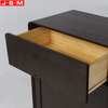 Custom Rustic Style Veneer Ash Timber Frame Wooden Brown Living Room Cabinet