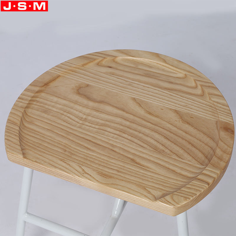 Ash Timber Seat Bar Stool Chair Restaurant Connection Three Seats Metal Stool Chair