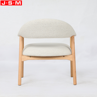 Cushion Seat High Quality Fabric Upholstery Leisure Chair Armchair With Metal Legs