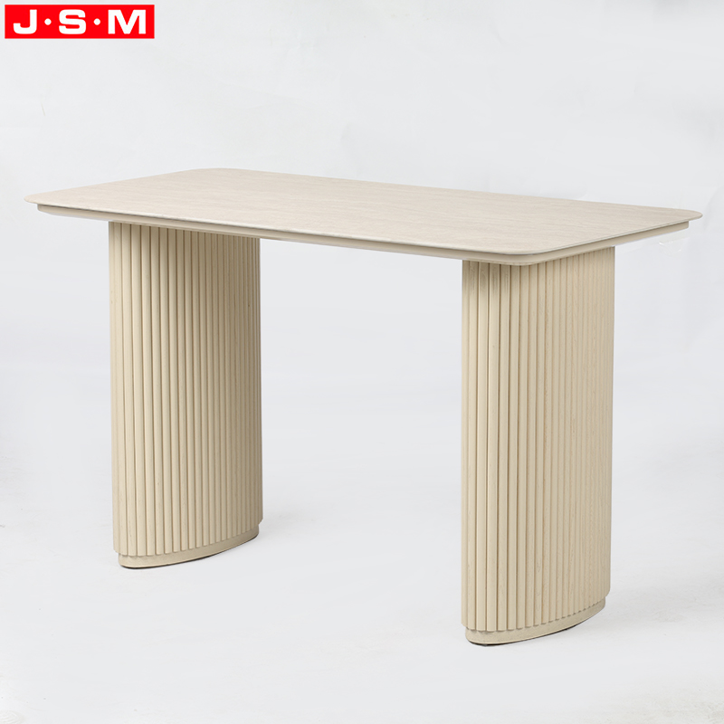Ash Timber Leg Nordic Dinner Set Furniture Ash Wood Artificial Rattan Dining Table
