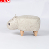 Modern Home Stool Ottoman Seat Footrest Luxury Living Room Furniture Home Fully Fabric Stool Ottoman