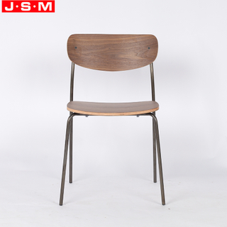 Chair Dining Chairs Curved Back Dining Chair Dining Chair with Arms Ash Veneer/walnut Veneer Seat And Back Metal Frame with Powder Coating
