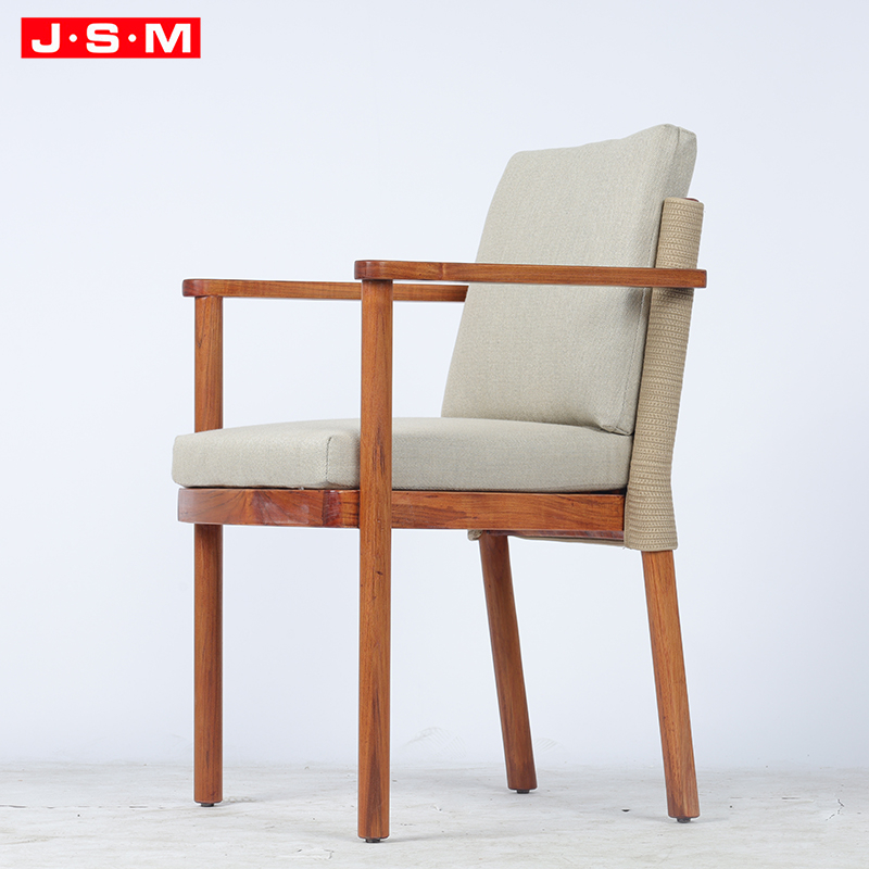 Luxury Comfortable Furniture Moveable Seat and Back Solid Wood Modern Eco-Friendly Backrest Dining Chair