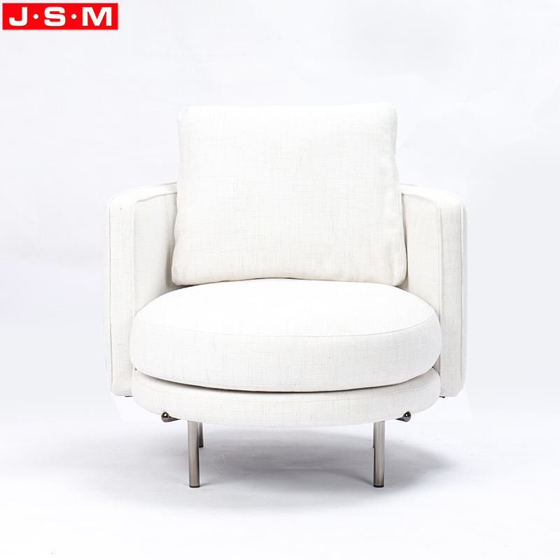 Outdoor Garden Armchair Wooden Frame With Foam And Fabric Furniture Armchair