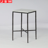 Premium Stone and Metal Construction Coffee Table Contemporary Living Room Marble Side Table for Home